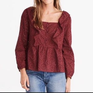 Madewell Eyelet top